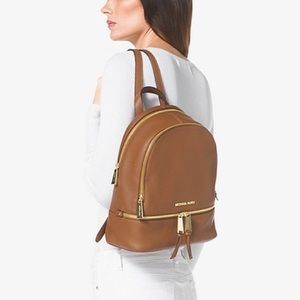 Michael Kors Rhea Medium Leather Backpack